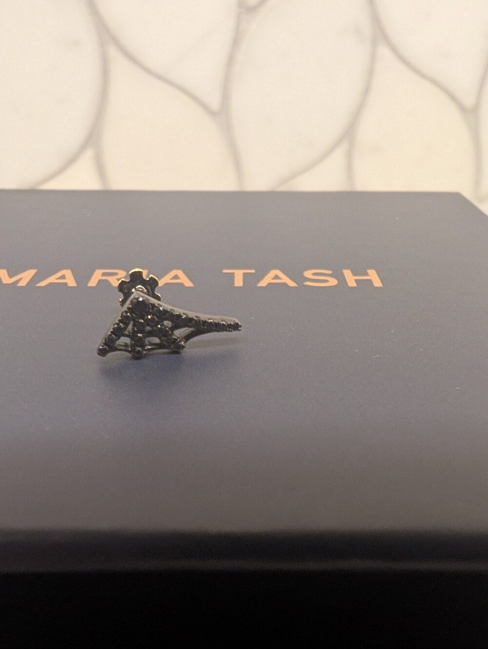 Maria Tash Black Diamond Threaded Web - Picture 4 of 4